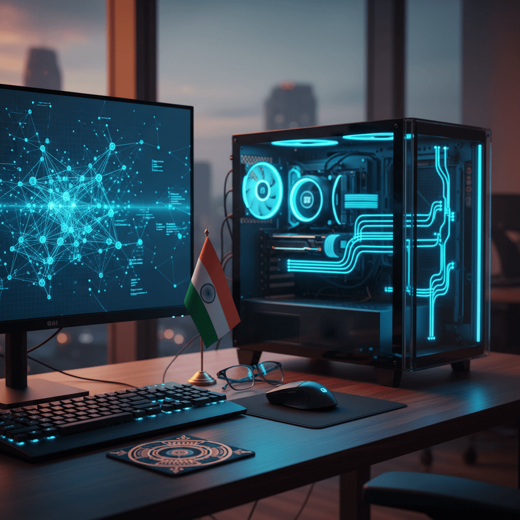 Sovereign AI — developer running evolved model locally on Indian infrastructure